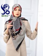 روسری طوسی طرح هرمس