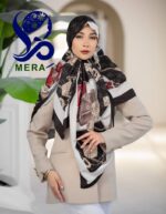 روسری مشکی طرح هرمس