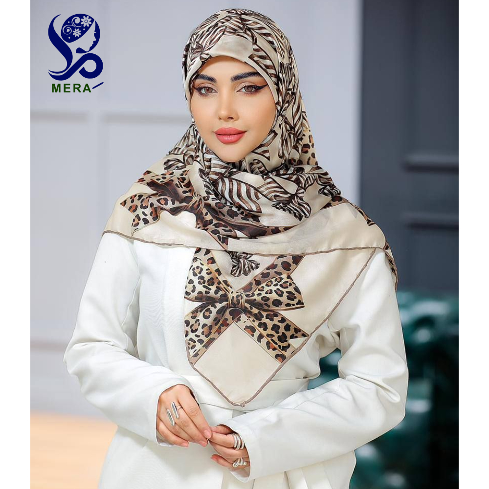 scarf روسری طرح پاپیون پلنگی