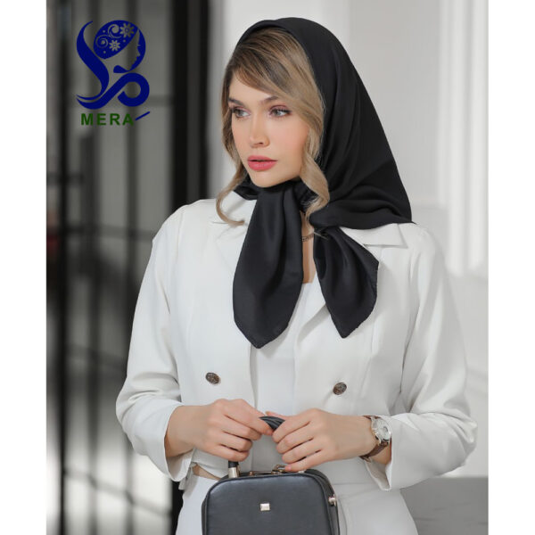مینی اسکارف ساتن مشکی