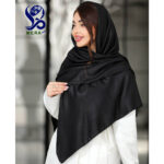 روسری مشکی ژاکارد