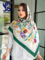 روسری طرح گل مینیمال