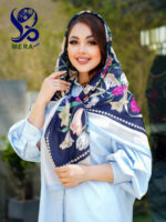 روسری طرح گل مینیمال