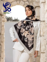 روسری طرح Dior گل دار