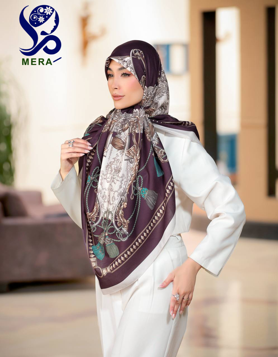 روسری مجلسی طرح سلطنتی