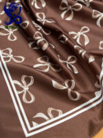 روسری پاپیونی فندقی