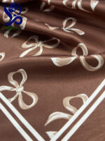 روسری پاپیونی فندقی