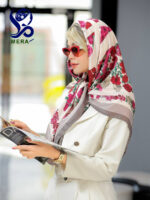 روسری طرح گل پامچال