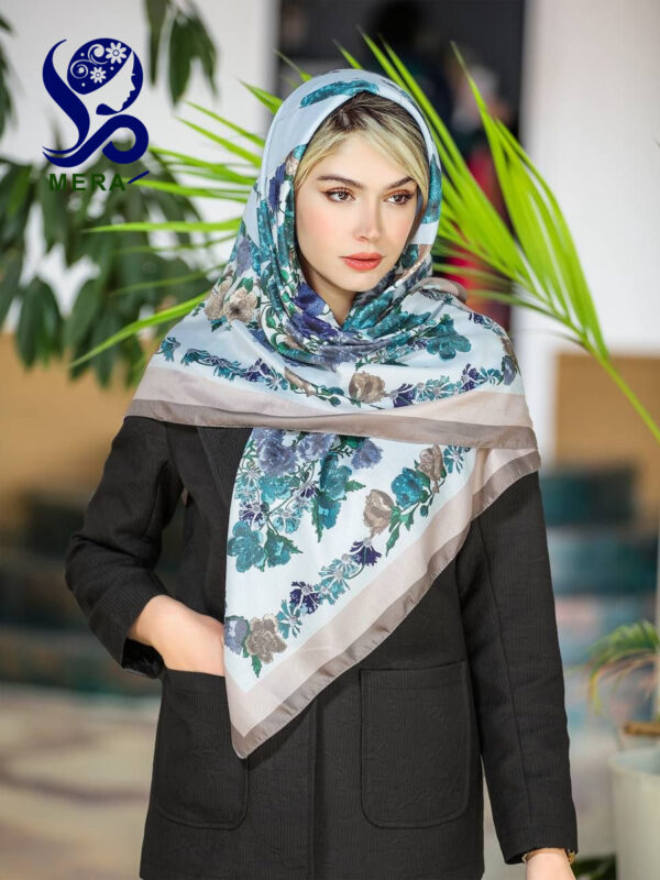 روسری طرح گل پامچال