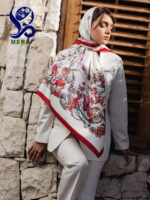 روسری طرح شکوفه