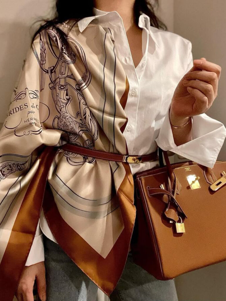 ست کردن شال و روسری با انواع اکسسوری ها